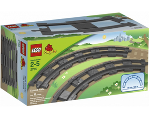 Конструктор LEGO Duplo 2735 6 закругленных рельсов