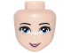 Mini Doll, Head Friends with Bright Light Blue Eyes, Dark Pink Lips, and Open Mouth Smile Pattern, 93212