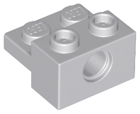 Technic, Brick Modified 1 x 2 with Hole and 1 x 2 Plate, 73109 Light Bluish Gray U