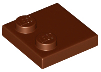 Tile, Modified 2 x 2 with Studs on Edge, 33909 Reddish Brown U
