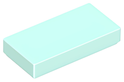 Деталь LEGO Tile 1 x 2 with Groove 3069b Light Aqua U