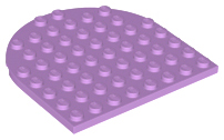 Plate, Round 8 x 8 Rounded End, 41948 Medium Lavender U