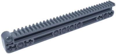 Technic, Gear Rack 1 x 14 x 2 with Axle and Pin Holes, 18942 Dark Bluish Gray U