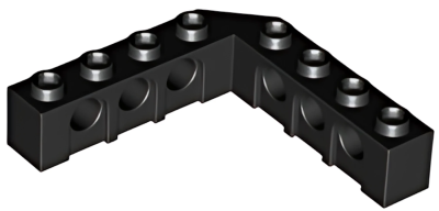 Деталь LEGO Technic, Brick 5 x 5 Right Angle (1 x 4 - 1 x 4) 32555 (28973) Black U