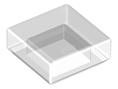 Деталь LEGO Tile 1 x 1 with Groove 3070b Trans-Clear N