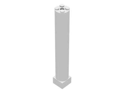Support 2 x 2 x 11 Solid Pillar, 6168c01 White N