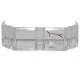 Glass for Train Front 2 x 6 x 2 with Dark Brown Scratch and White Stain Pattern (Sticker) - Set 70419, 17457pb001  