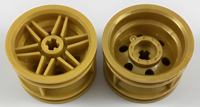 Деталь LEGO Wheel 30.4mm D. x 20mm with No Pin Holes and Reinforced Rim 56145 Pearl Gold U