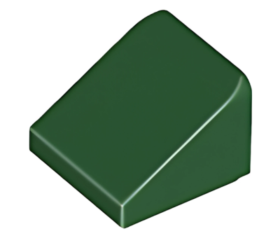 Деталь LEGO Slope 30 1 x 1 x 2/3 54200 Dark Green U