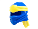 Minifigure, Headgear Ninjago Wrap Type 4 with Molded Bright Light Yellow Headband Pattern, 40925pb20  