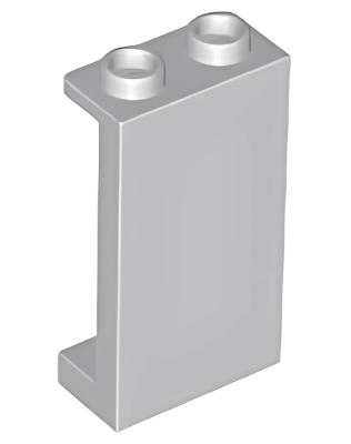Деталь LEGO Lego Panel 1 x 2 x 3 with Side Supports - Hollow Studs 87544 (35340, 74968) Light Bluish Gray U