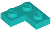 Plate 2 x 2 Corner, 2420 Dark Turquoise U