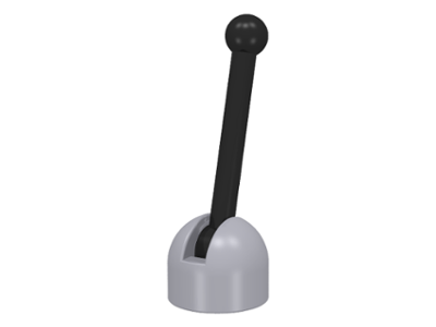 Antenna Small Base with Black Lever (4592 / 4593), 4592c02 Light Bluish Gray N