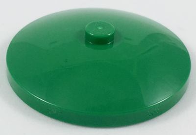 Dish 4 x 4 Inverted (Radar) with Solid Stud, 3960 Green U