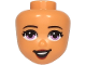 Mini Doll, Head Friends with Medium Lavender Eyes, Dark Red Lips and Open Mouth Pattern, 78974