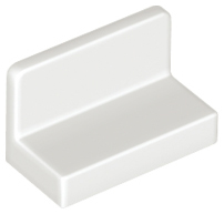 Panel 1 x 2 x 1 with Rounded Corners, 4865b White N