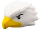 Minifigure, Head, Modified Bird (Eagle) with Black Eyes and Eyebrows, Yellow Beak Pattern, 5705pb01  