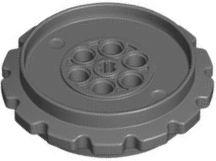 Technic Tread Sprocket Wheel Extra Large, 42529 Dark Bluish Gray U