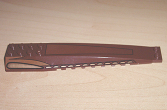 Wedge 16 x 4 Triple Curved with Reinforcements with Bronze and Black Geonosian Fighter Pattern, 45301px1 Brown U