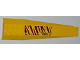Wedge 16 x 4 Triple Curved with Reinforcements with 6 Rivets and 3 Claw Scratch Marks on Dark Red Tiger Stripes Pattern Model Left Side (Sticker) - Set 5888, 45301pb026L  