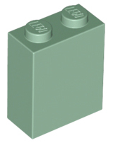 Деталь Lego Brick 1 x 2 x 2 with Inside Stud Holder 3245c Sand Green U