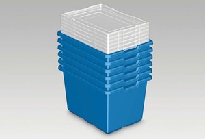 Набор для хранения LEGO XL Blue Storage Bin 6 штук 9840