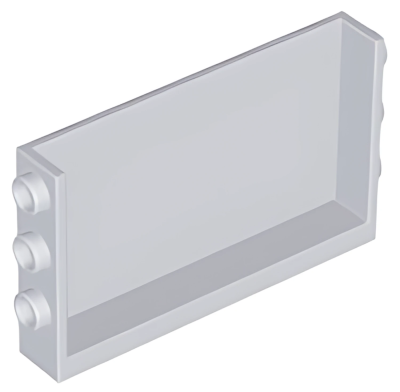 Деталь LEGO Panel 1 x 6 x 3 with Studs on Sides 98280 Light Bluish Gray U