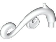 Plant Stem, Curved with Bar, Thorns, and Swirls, 28870 White N