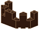 Castle Turret Top 4 x 8 x 2 1/3, 6066 Dark Brown U