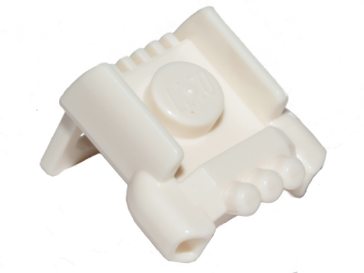 Minifigure Jet Pack with Short Nozzles and Stud, 58017 White U