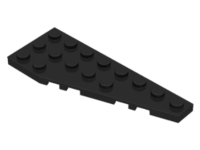 Wedge, Plate 8 x 3 Pentagonal Right, 50304 Black N