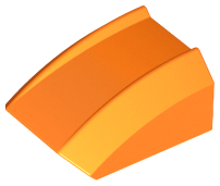 Slope, Curved 2 x 2 Lip, 30602 Orange U