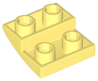 Slope, Curved 2 x 2 x 2/3 Inverted, 32803 Bright Light Yellow N