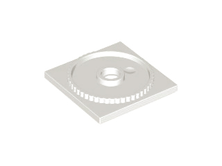 Turntable 4 x 4 Square Base, Locking, 61485 White N