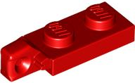 Hinge Plate 1 x 2 Locking with 1 Finger on End without Bottom Groove, 44301b Red U
