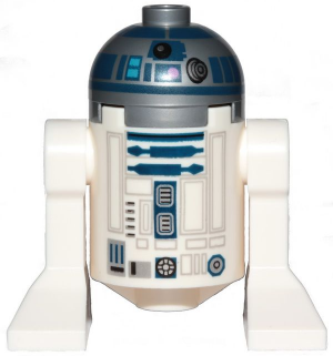 Минифигурка Lego Star Wars Astromech Droid, R2-D2, Flat Silver Head, Dark Pink Dots and Large Receptor sw1085 U