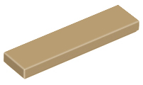 Tile 1 x 4, 2431 Dark Tan N