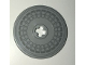 Technic, Disk 3 x 3 with Hubcap Pattern, 2723pb086  