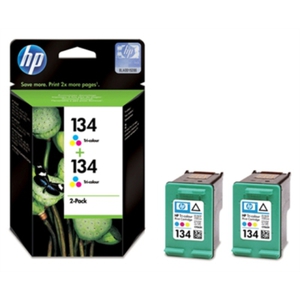 Набор картриджей HP 134 2-pack цветные C9505HE
