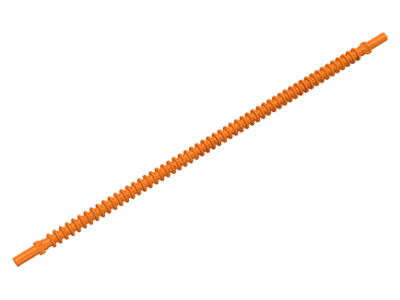 Hose, Flexible Ribbed with 8mm Ends 19L / 15.2cm, 57539 Orange U