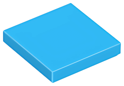 Деталь LEGO Tile 2 x 2 with Groove 3068b (1136, 63327, 78814, 88409) Dark Azure U