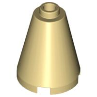 Cone 2 x 2 x 2 - Open Stud, 3942c Tan U