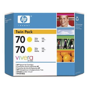 Картридж HP 70 Yellow 2-pack