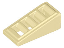 Slope 18 2 x 1 x 2/3 with Grille, 61409 Tan N