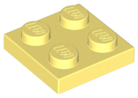 Plate 2 x 2, 3022 Bright Light Yellow U