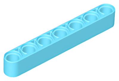 Деталь LEGO Technic, Liftarm Thick 1 x 7 32524 Medium Azure U