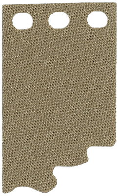 Cloth Curtain Stepped with 3 Holes - Spongy Stretchable Fabric, 36964