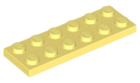 Plate 2 x 6, 3795 Bright Light Yellow N