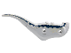 Dinosaur Body Raptor with Wide Dark Blue Stripe, Narrow Tan Stripes Pattern, 98165c01pb17