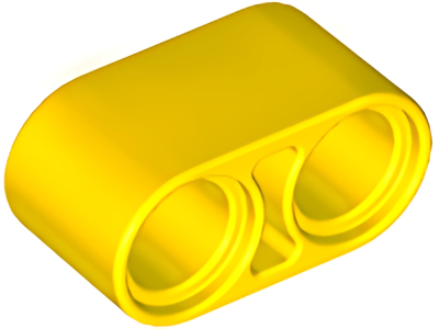 Деталь LEGO Technic, Liftarm Thick 1 x 2 43857 Yellow N